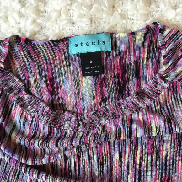 100% bamboo batwing multicoloured sweater - Picture 8 of 10